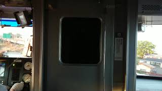 防護無線受信で緊急停止 緊急停止〜運転再開まで