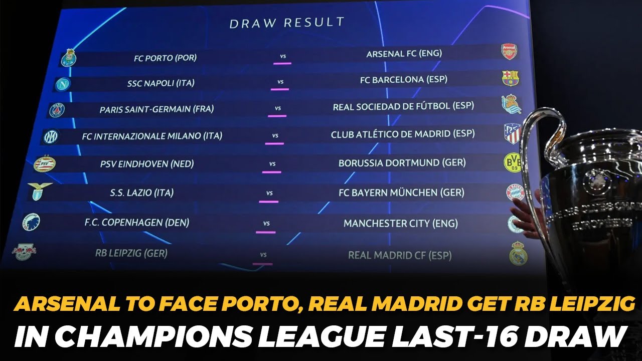 FULL DRAW  The Champions League last 16 draw for 22/23 - Get French  Football News