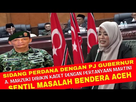 Sidang Perdana! Martini DPRA Pertanyakan Bendera Aceh Dihadapan Pj Gubernur Aceh