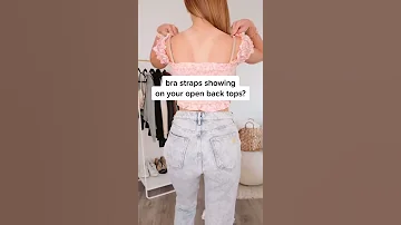 Bra Straps Showing On Your Tops Shorts 