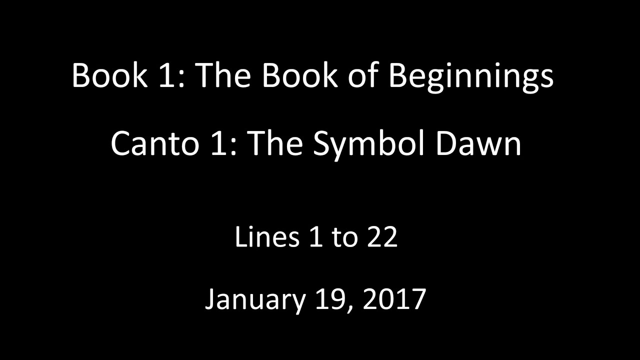 The English of Savitri, Book 1, Canto 1, Lines 1 to 22
