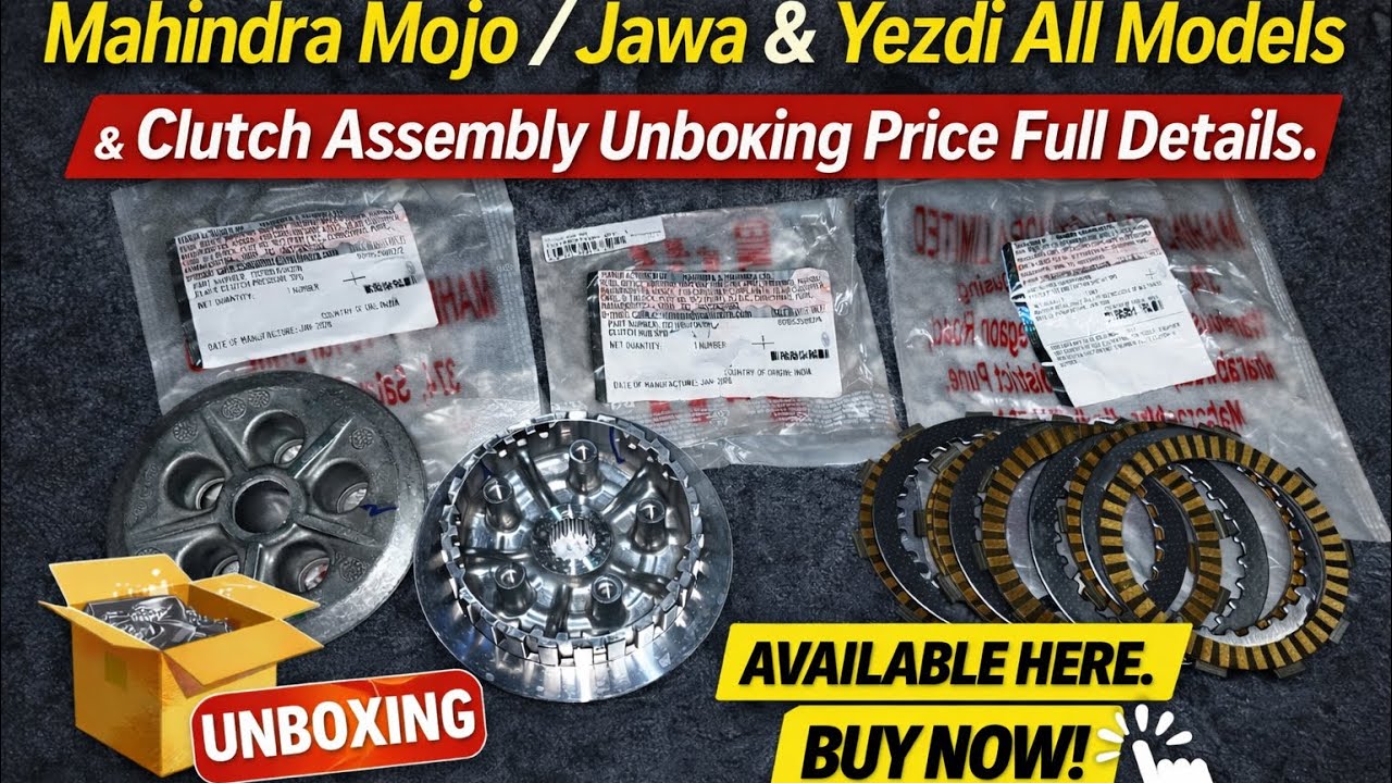 Mahindra Mojo/Jawa 42/Jawa Standard/Jawa Bobber/Yezdi Roadster Clutch Assembly Unboxing Price  