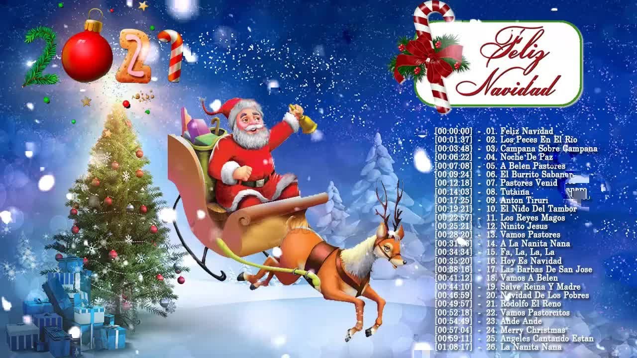 Feliz Navidad 2021 Hermosa Música De Navidad En Español 2021 Música De Navidad En Español Youtube