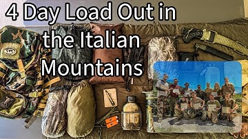 4 Day Load Out in the Mountains of Italy Pathfinder School Worldwide Intermediate Course