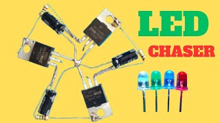 DIY GREEN,RED &amp; BLUE LED CHASER WITH IRF Z44N MOSFET