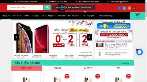 Source code website bán hàng thương mại điện tử giống fptshop bằng PHP MVC