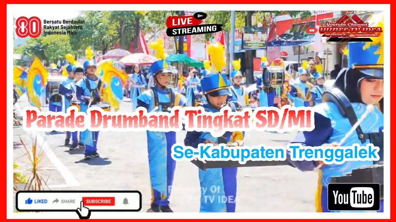 🔴 Live || Parade Drumband Tingkat SD/MI Se-Kabupaten Trenggalek || 2025