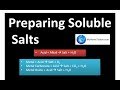Chemical Reactions for Preparing Salts