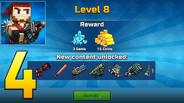 Pixel Gun 3D - Gameplay Walkthrough Part 4 - Level 8