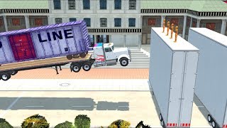 Jumps Against Giant Trailers - BeamNG Drive | Crashes Plus