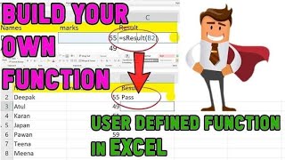 Create User Defined Function Udf - Advance Excel Short Tricks