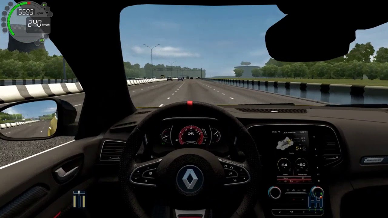 City car driving renault