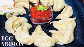 Egg Momos Recipe | Divine Tastebudz |  अंडा मोमोज रेसिपी | Easy Momos Recipe