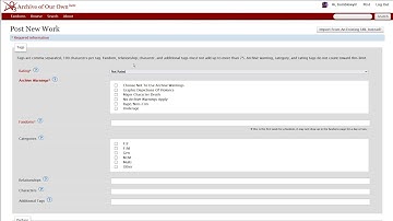 How to post a fanfic on AO3 (tags, formatting, tips & tricks)