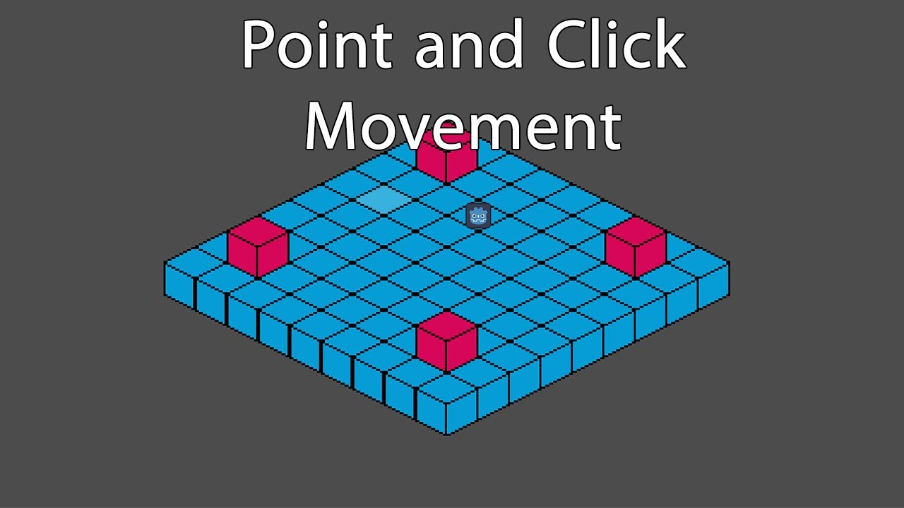 Изометрическое движение «укажи и щелкни» в Godot 4.4