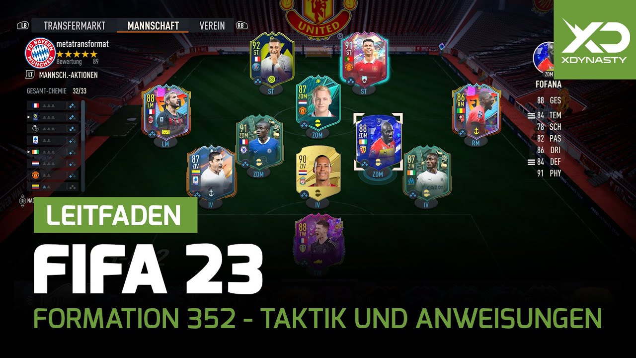 Fifa 23 Beste Aufstellung Und Taktik FIFA 23 | Unsere 3-5-2 Formation mit Anweisung und Taktik - YouTube