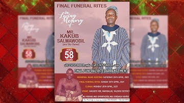 How to Design An Obituary/Funeral FLyer/banner in Photoshop | Photoshop Tutorials