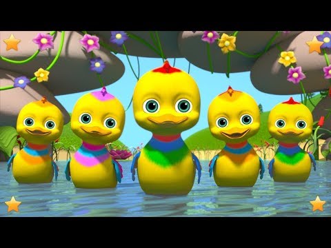 Five Little Ducks | Nursery Rhymes And Baby Songs | Kindergarten Cartoons | Little Treehouse