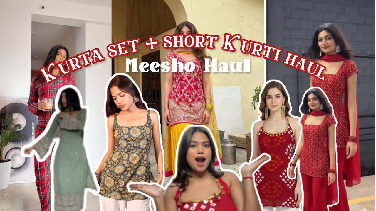Meesho kurta set / short Kurti haul under budget | wedding kurta set haul 