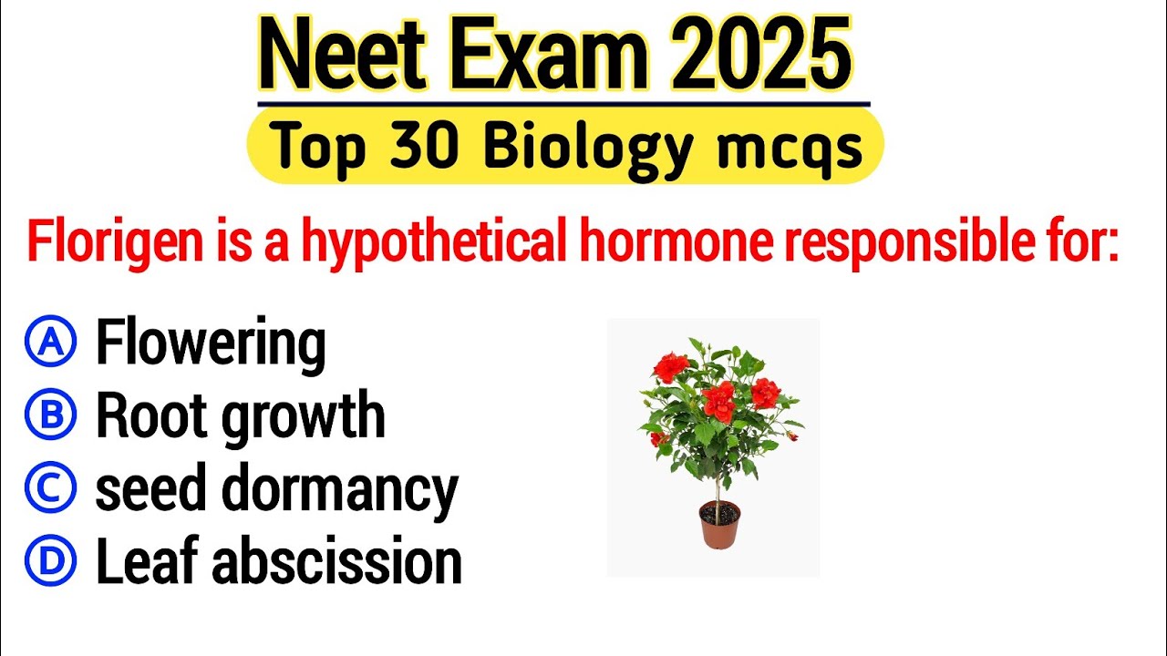 Neet 2025 Biology mcq | Biology mcq 2025 | Biology mcq questions | Neet ...