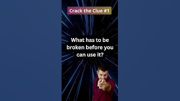 What has to be broken before you can use it? 🤔 | Crack the Clue #1 🧠 #shorts