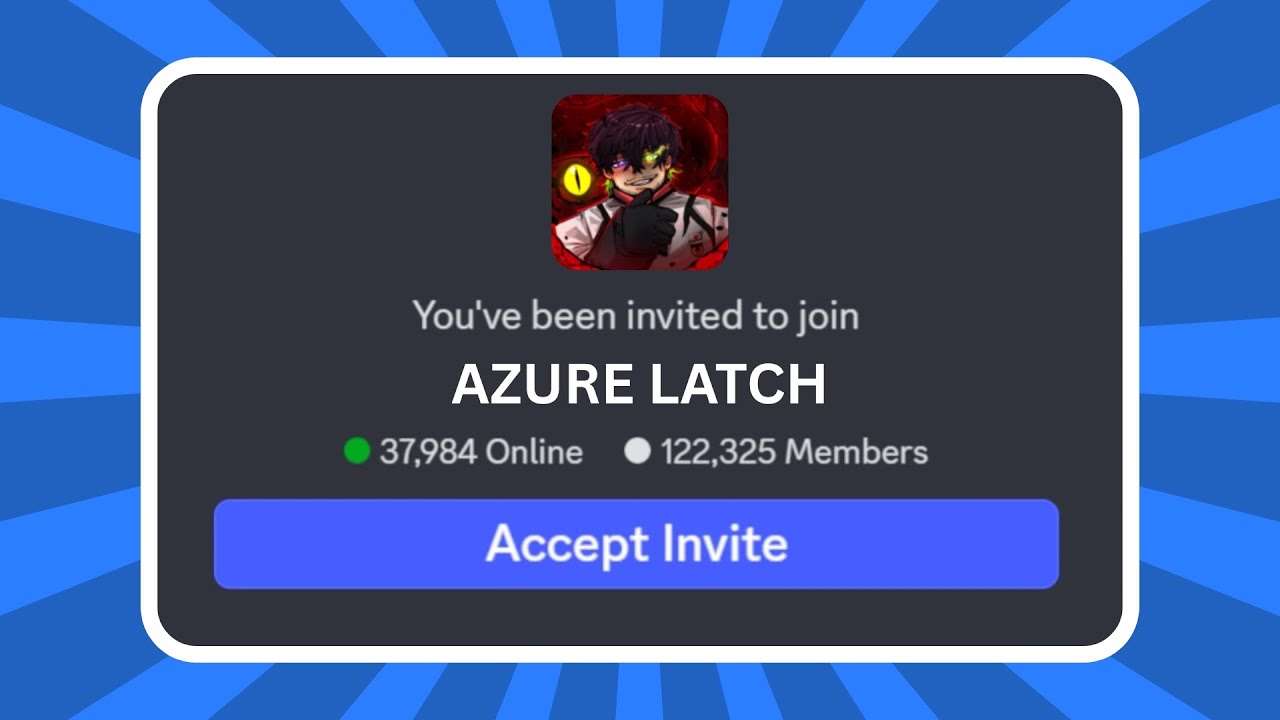 How to JOIN Azure Latch Discord Server (Roblox) PC & Mobile YouTube