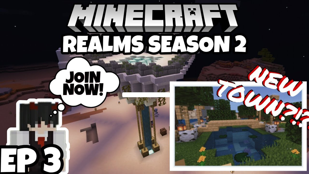 EPIC New TOWN!!! Minecraft Bedrock SURVIVAL REALM | Episode 3 - YouTube