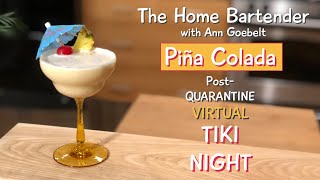 The Pina Colada- Tiki Cocktail Series
The 4th cocktail of the Home Bartender w/ Ann Goebelts Tiki Cocktail Series. Learn how to make an authentic PINA COLADA cocktail.
To make the Tiki cocktail syrups needed for this and many more Tiki cocktails, watch the Syrups Video in this series. For more weekly videos starting in the first week of June, 2020 please subscribe! Join me in making great cocktails as we home bartend together.
This series was originally created for the Post-Quarantine Virtual Tiki Night which WAS Saturday May 16th, 2020. The Group site is still up and you can go there to view peoples Tiki post, playlists, videos & pictures from that night. The Pina Colada- Tiki Cocktail Series