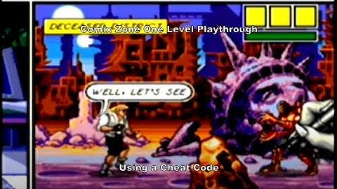 Comix Zone using a MegaDrive Cheat Code :D #Megadrive #Sega #MD #CheatCodes #Gaming #Gamer #Retro
