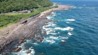 宜蘭石城。天與海,空中攝影