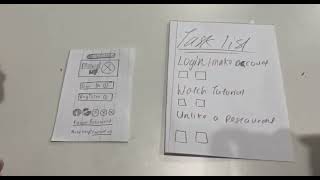 Celebrity Paper prototype test Profile