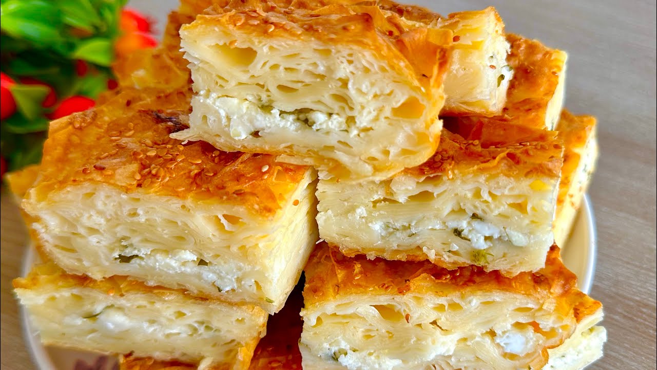 ✋Annemin 40 YILLIK KOLAY BÖREK TARİFİ‼️LEZZETİ SOSUNDA 😋 Su Böreği Gibi Kat Kat Çıtır Çıtır Börek🤌🏻