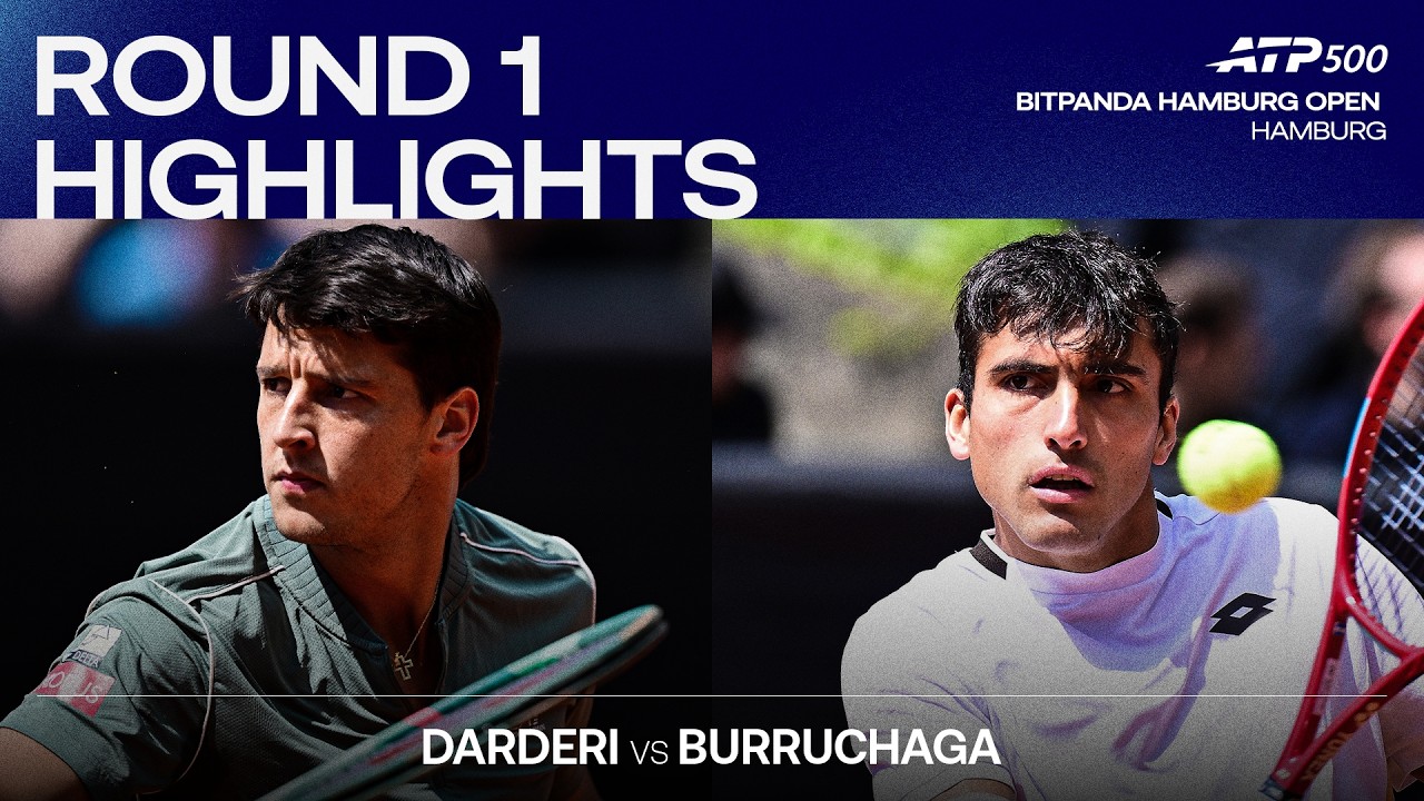 Luciano Darderi vs Roman Andres Burruchaga Highlights | Hamburg 2026 Round 1