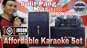 Joson 6600b SULIT PANG KARAOKE PANG BAHAY SPEAKER SET #joson karaoke testing / soundtest / unboxing