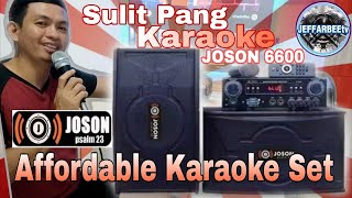 Joson 6600b SULIT PANG KARAOKE PANG BAHAY SPEAKER SET #joson karaoke testing / soundtest / unboxing