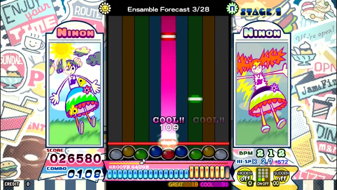 ポップンミュージック] ポータブルポップ / Ensamble Forecast 3/28
