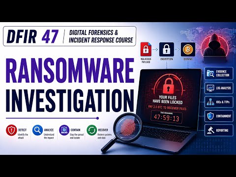 DFIR 47 | Ransomware Investigation | Uplatz
