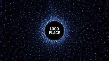 Free Blue and Black Dotted Logo Intro Video Template (Customizable) - FlexClip