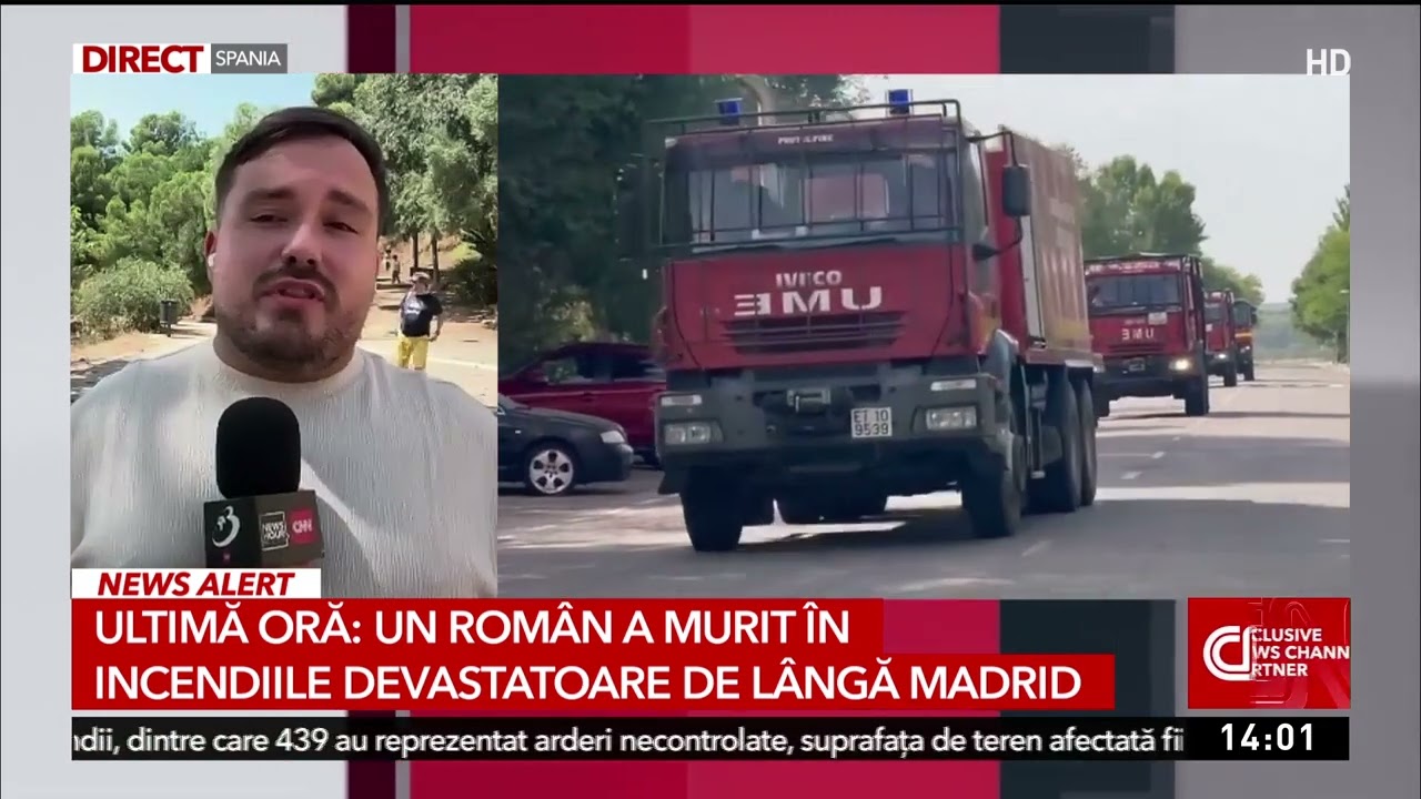 Un român a murit în incendiile devastatoare de lângă Madrid