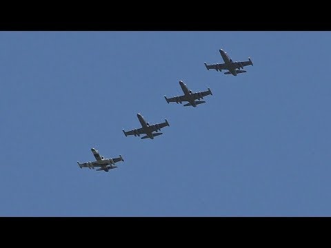 *Rare* 4 Draken Aero L159s Landing & Takeoff at Prestwick Airport