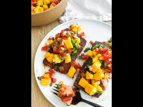Blackened Salmon With Mango Salsa
