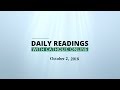 Image of Daily Reading for Tuesday, October 2nd, 2018 HD video