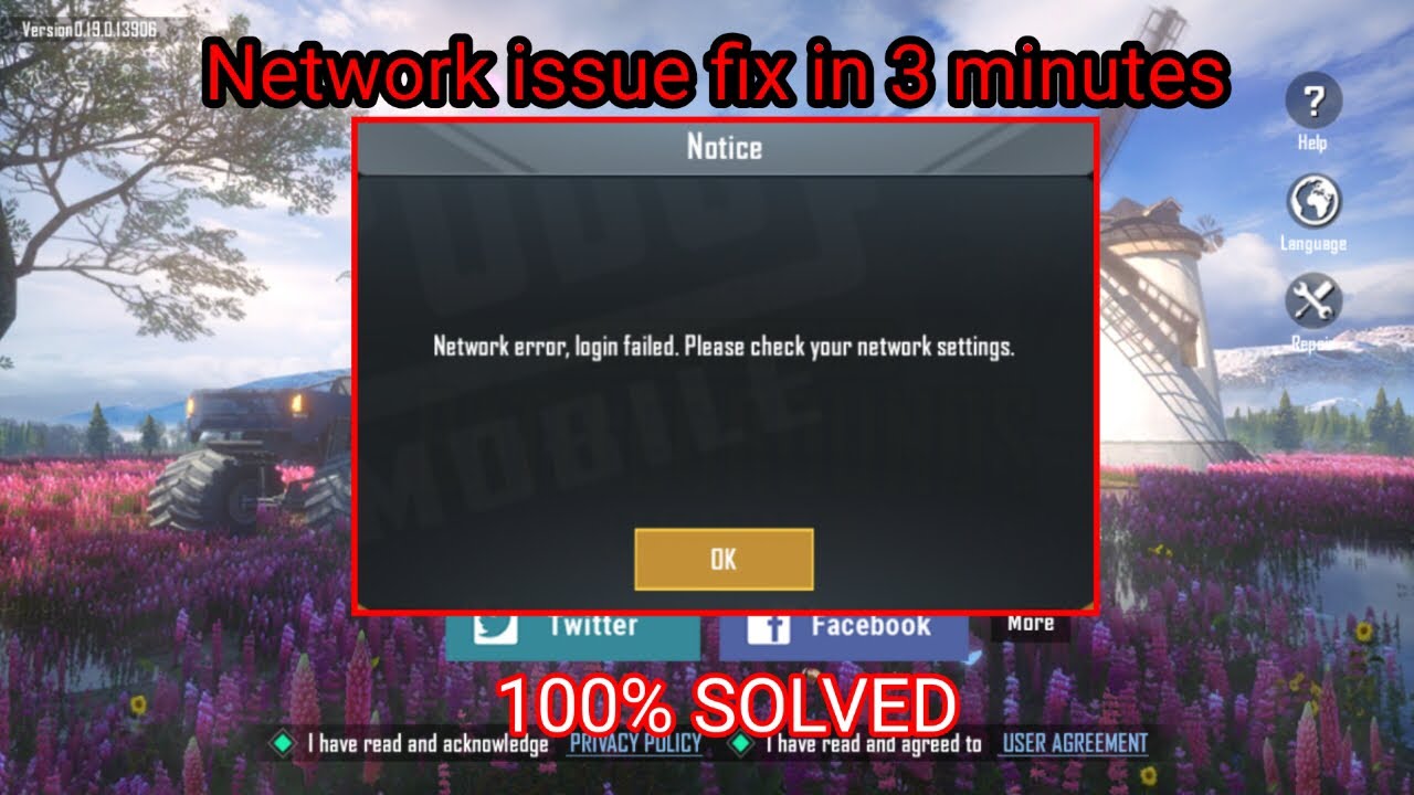 HOW TO FIX NETWORK ERROR ISSUE PUBG | FIX IN 3 MINUTES | PUBG MOBILE ...
