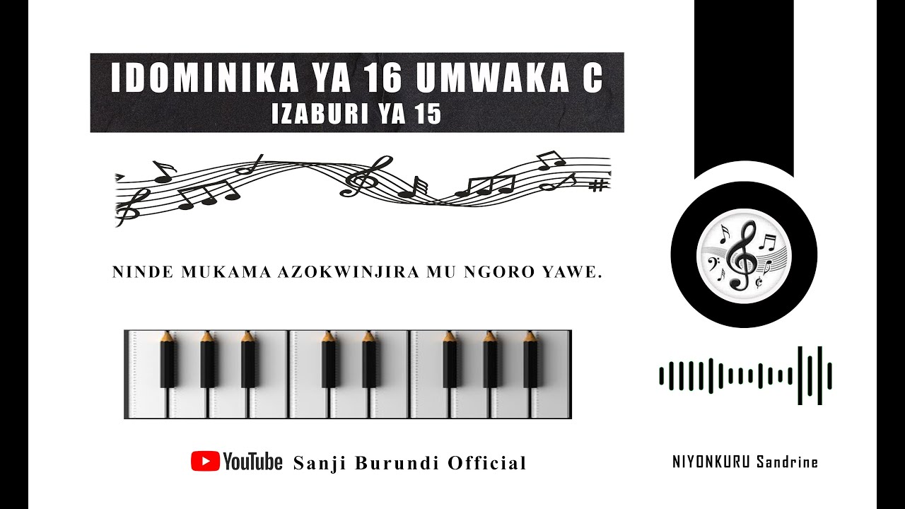 IZABURI Y'IDOMINIKA YA 16 UMWAKA C