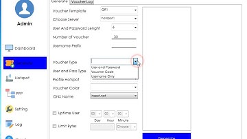 Generate vouchers on m-tik