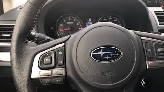 SUBARU CROSSTREK- ADJUST ADJUST STEERING WHEEL - HOW TO