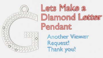 Use blender 2.82 to make Diamond Encrusted Letter Pendants, Lets Learn How!