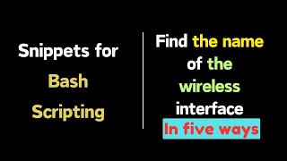 Find the name of the wireless interface in Linux in different ways