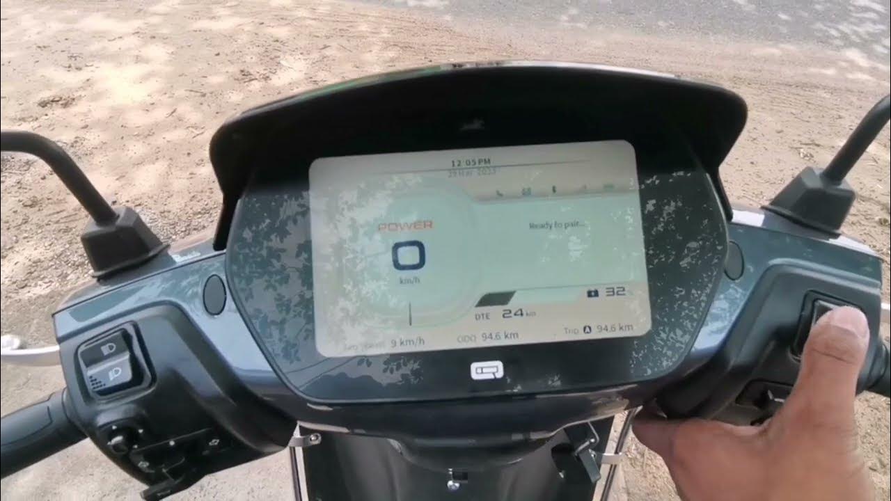 Tvs iqube S instrument cluster screen all control setting explain YouTube