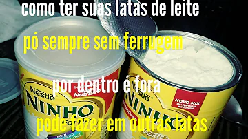 O que passar em lata para não enferrujar?